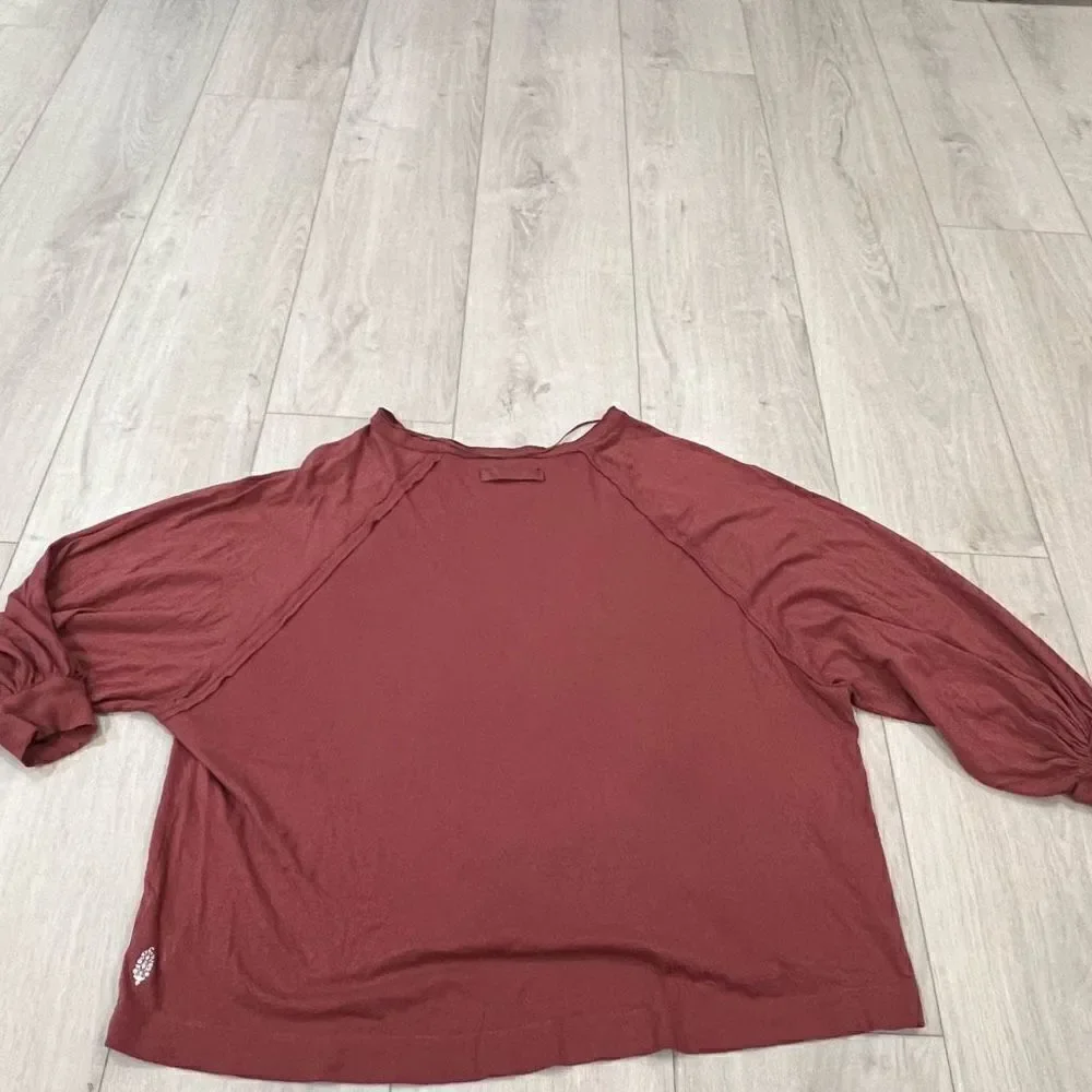 Free People She's Everything Long Sleeve Top size s